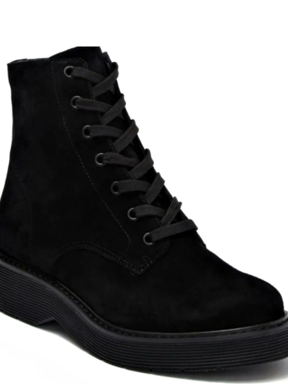 Vince Monastir Black suede Combat Boots